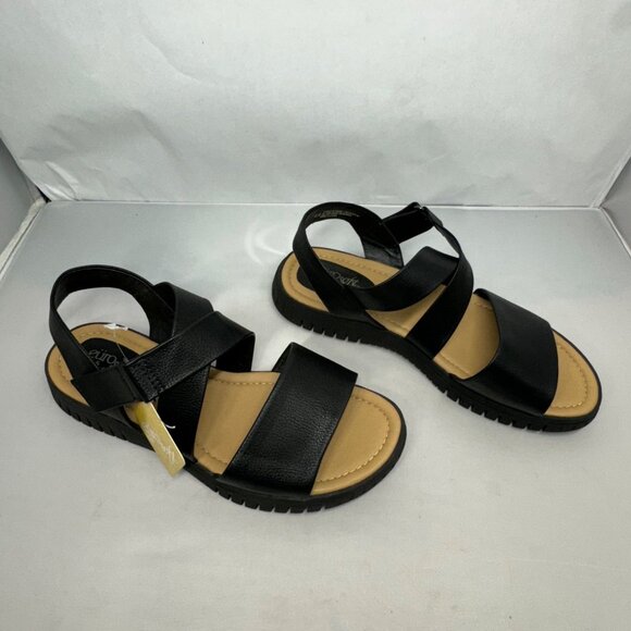 Euro Soft by Sofft Sandals Women's 9.5 W Black sandals adjustable straps NWT - Picture 7 of 16